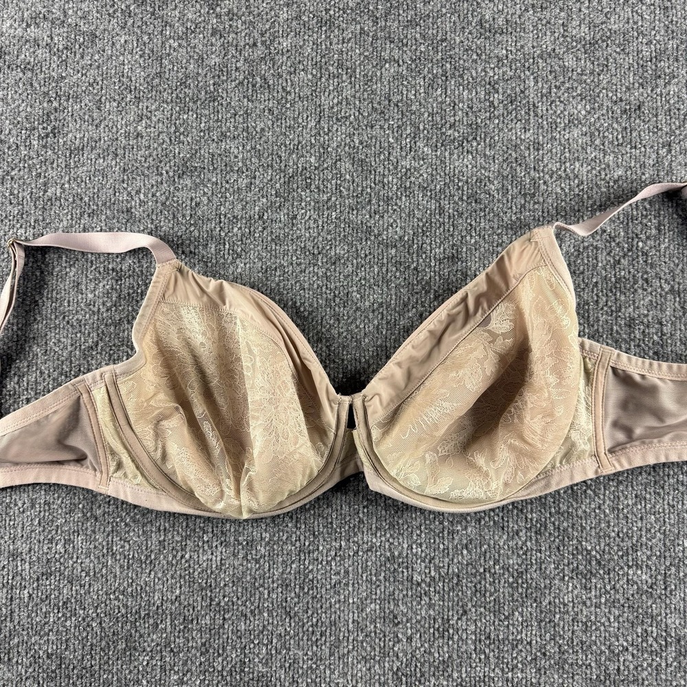 Soma Lightest Lift Perfect Coverage T-Shirt Bra Womens 38DDD Beige Lace Lined